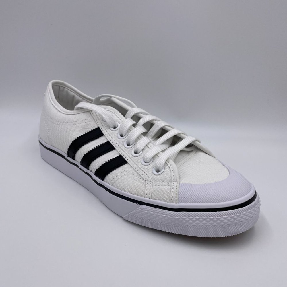 Adidas Nizza White / Black Mens Shoes - Picture 7 of 8